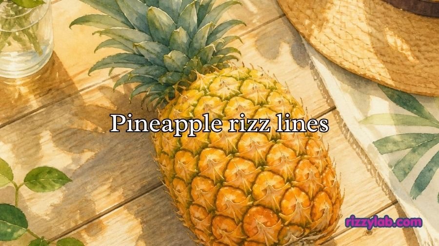Pineapple rizz lines